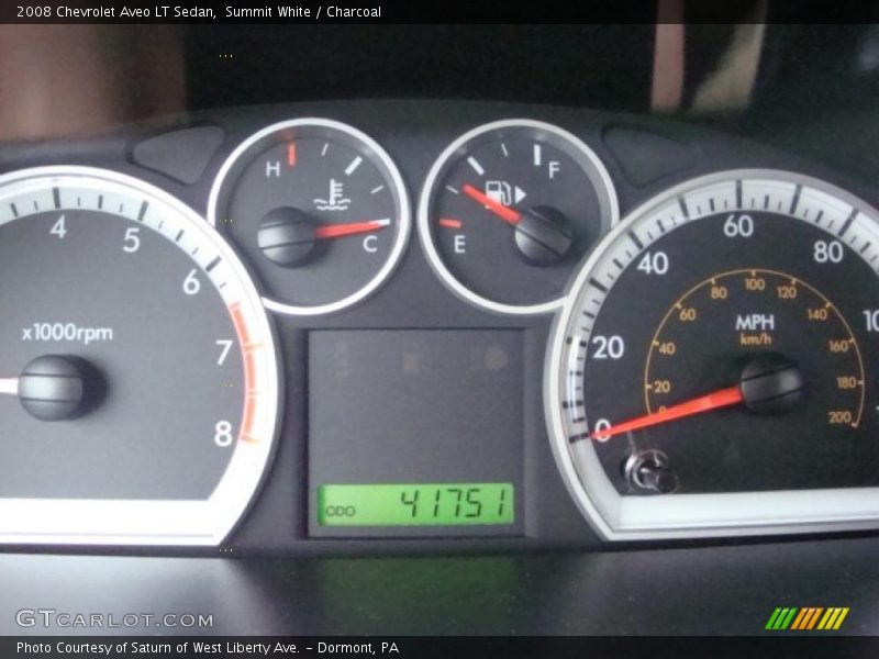 Summit White / Charcoal 2008 Chevrolet Aveo LT Sedan
