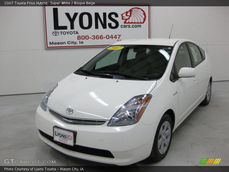 Super White / Bisque Beige 2007 Toyota Prius Hybrid
