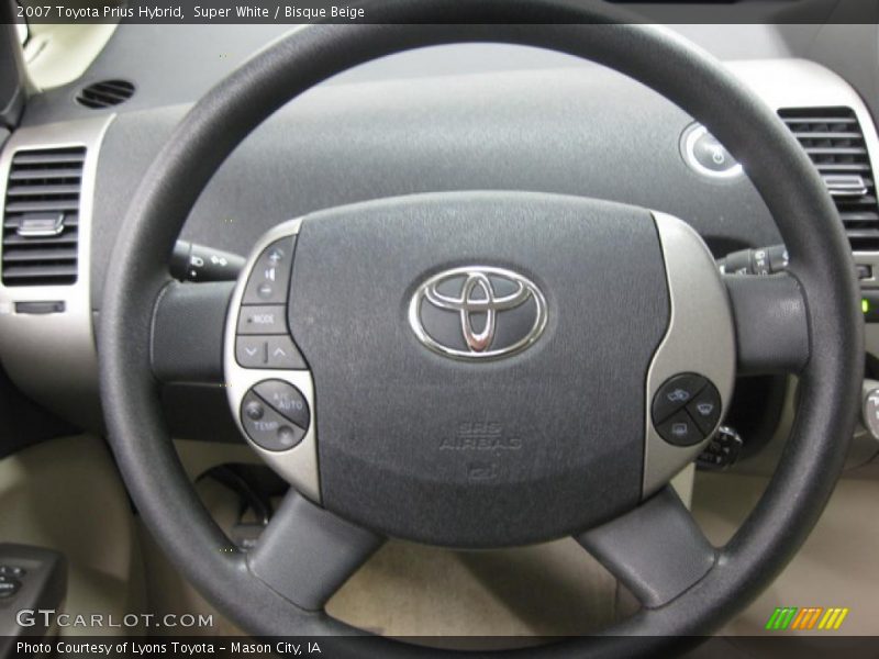 Super White / Bisque Beige 2007 Toyota Prius Hybrid
