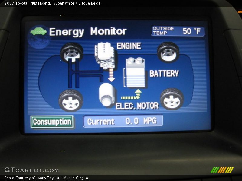 Super White / Bisque Beige 2007 Toyota Prius Hybrid