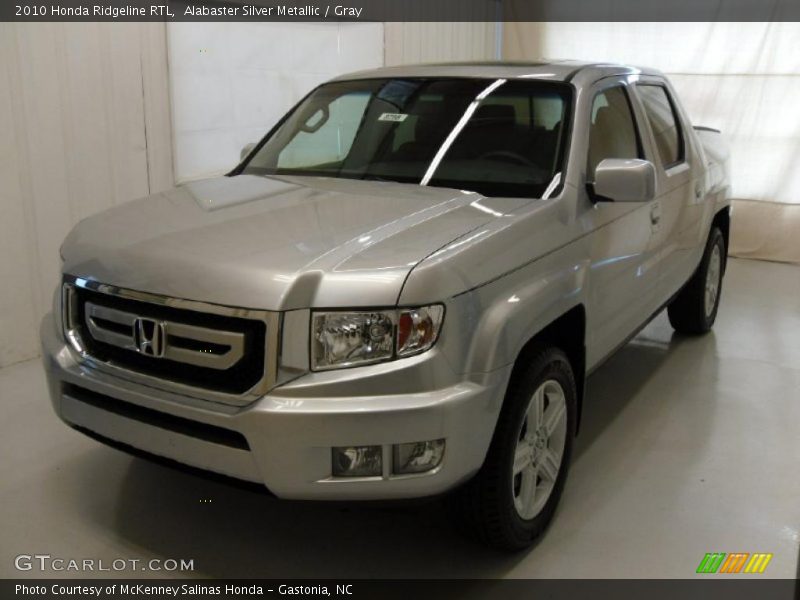 Alabaster Silver Metallic / Gray 2010 Honda Ridgeline RTL