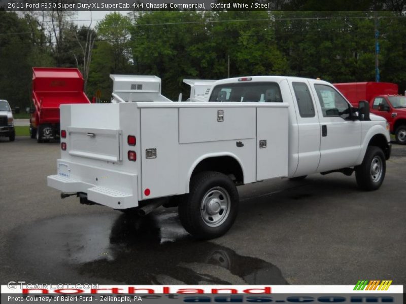 Oxford White / Steel 2011 Ford F350 Super Duty XL SuperCab 4x4 Chassis Commercial
