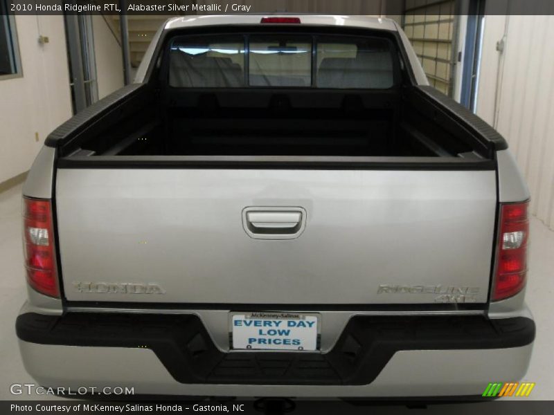 Alabaster Silver Metallic / Gray 2010 Honda Ridgeline RTL