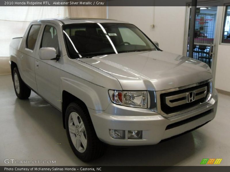 Alabaster Silver Metallic / Gray 2010 Honda Ridgeline RTL