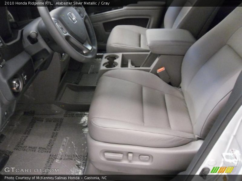 Alabaster Silver Metallic / Gray 2010 Honda Ridgeline RTL