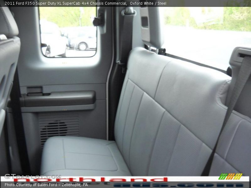 Oxford White / Steel 2011 Ford F350 Super Duty XL SuperCab 4x4 Chassis Commercial