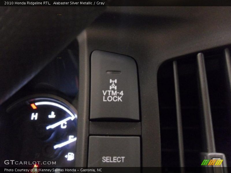 Alabaster Silver Metallic / Gray 2010 Honda Ridgeline RTL