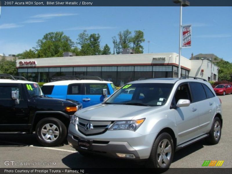 Billet Silver Metallic / Ebony 2007 Acura MDX Sport