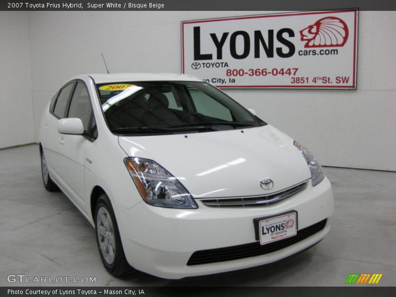 Super White / Bisque Beige 2007 Toyota Prius Hybrid