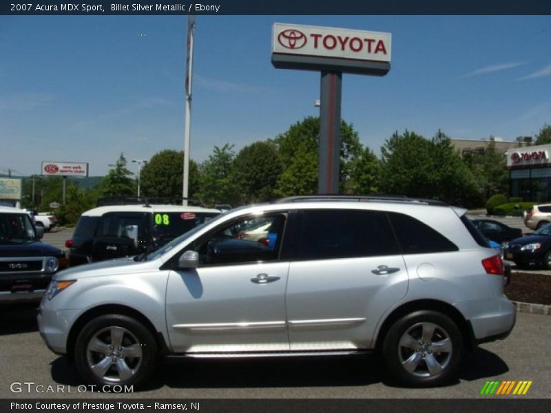 Billet Silver Metallic / Ebony 2007 Acura MDX Sport