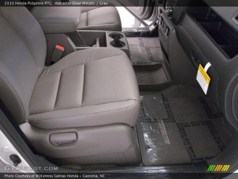 Alabaster Silver Metallic / Gray 2010 Honda Ridgeline RTL