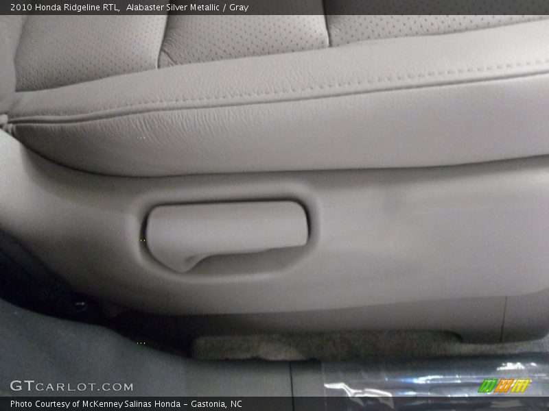 Alabaster Silver Metallic / Gray 2010 Honda Ridgeline RTL