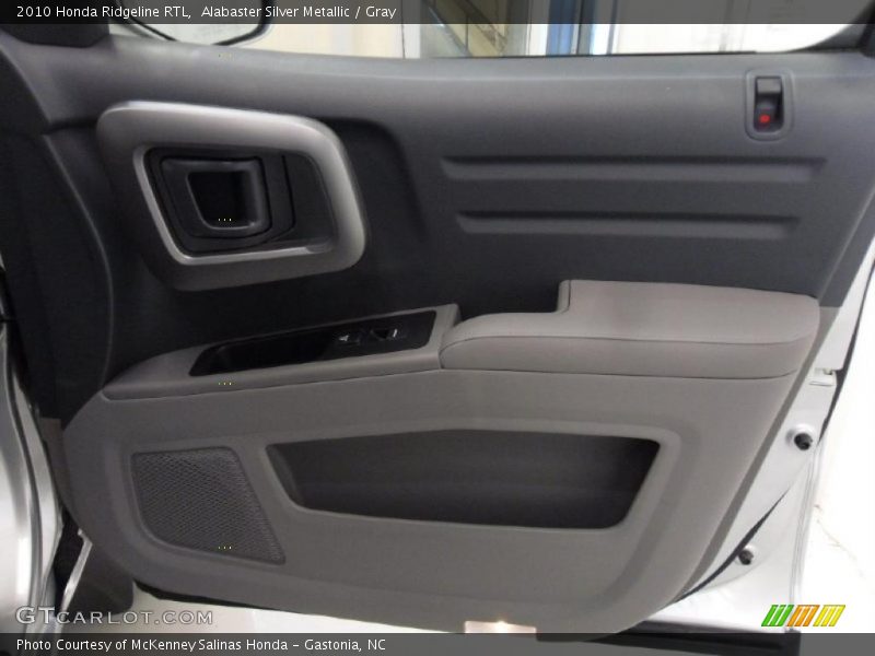Alabaster Silver Metallic / Gray 2010 Honda Ridgeline RTL