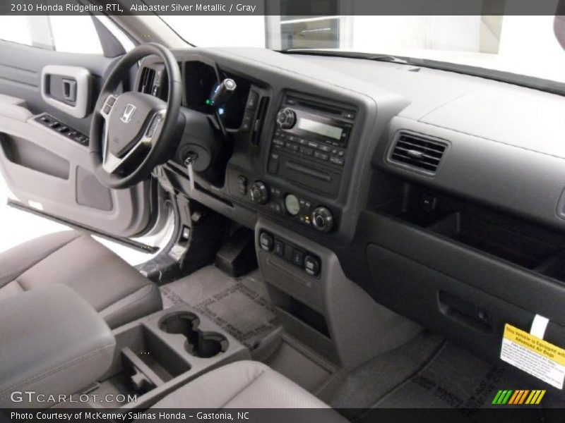 Alabaster Silver Metallic / Gray 2010 Honda Ridgeline RTL