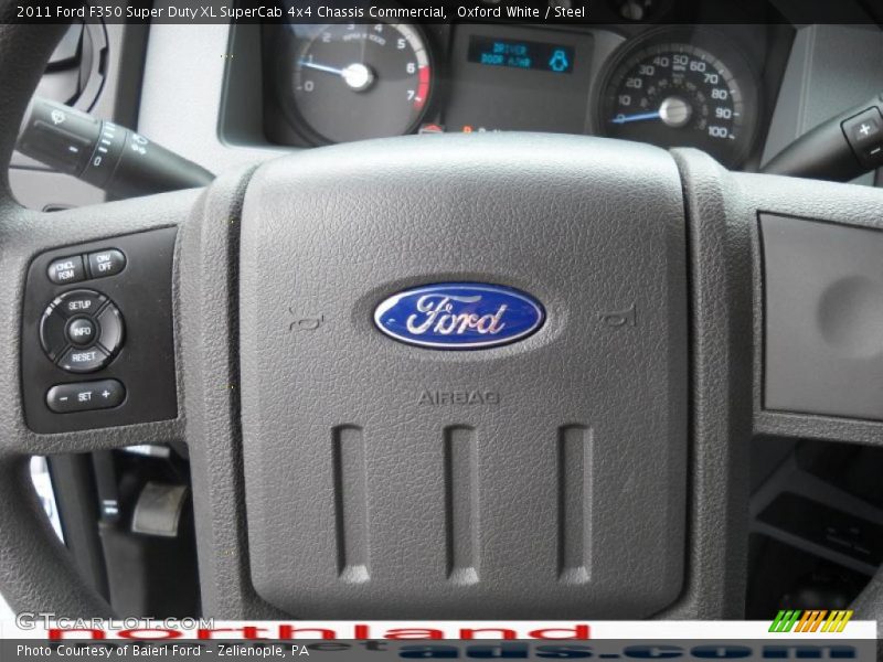Oxford White / Steel 2011 Ford F350 Super Duty XL SuperCab 4x4 Chassis Commercial
