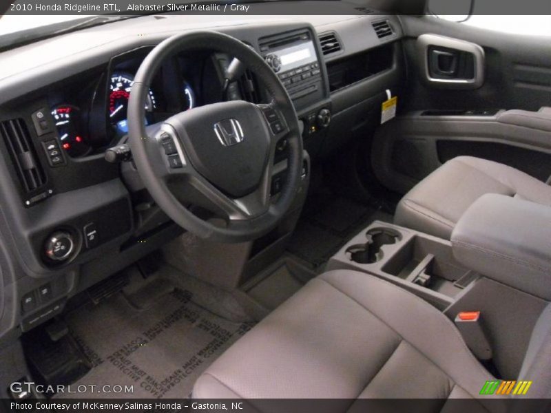 Alabaster Silver Metallic / Gray 2010 Honda Ridgeline RTL