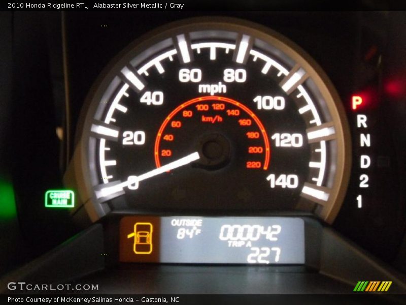 Alabaster Silver Metallic / Gray 2010 Honda Ridgeline RTL
