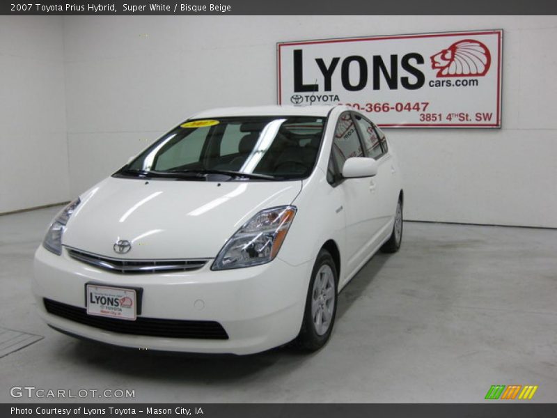 Super White / Bisque Beige 2007 Toyota Prius Hybrid