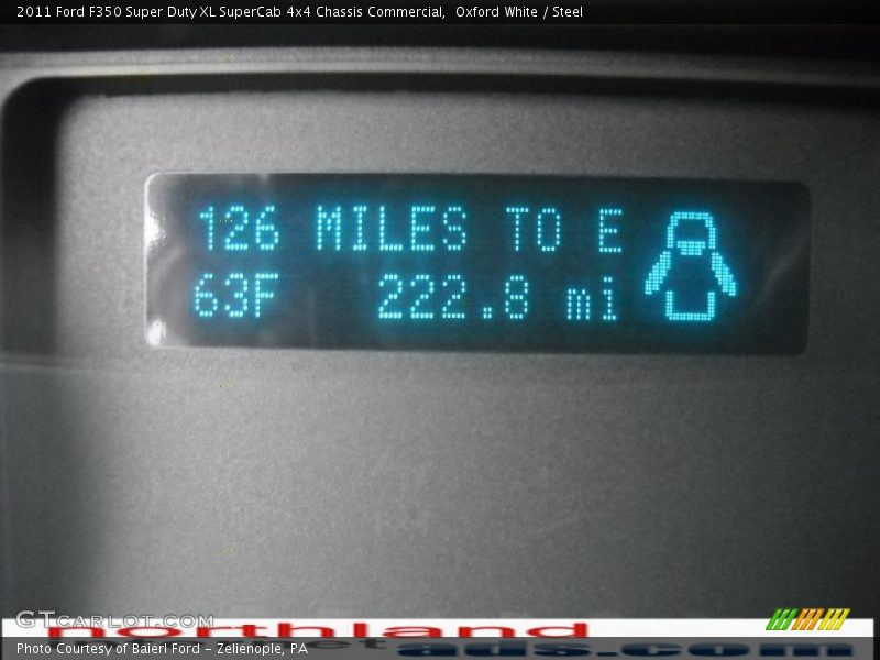 Oxford White / Steel 2011 Ford F350 Super Duty XL SuperCab 4x4 Chassis Commercial