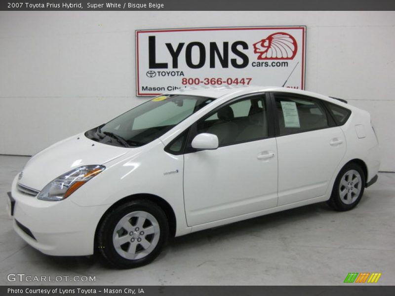 Super White / Bisque Beige 2007 Toyota Prius Hybrid