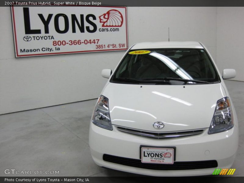 Super White / Bisque Beige 2007 Toyota Prius Hybrid