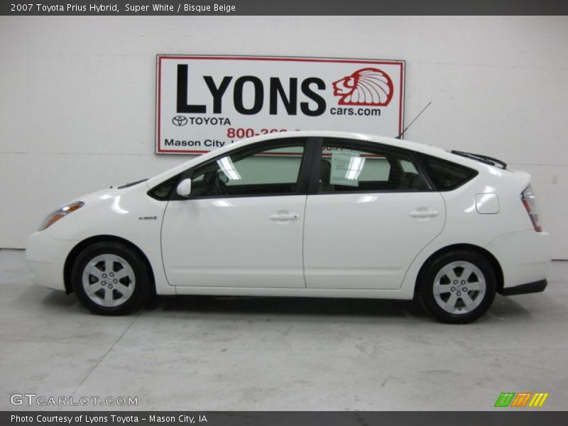Super White / Bisque Beige 2007 Toyota Prius Hybrid