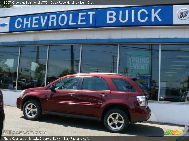 Deep Ruby Metallic / Light Gray 2007 Chevrolet Equinox LS AWD