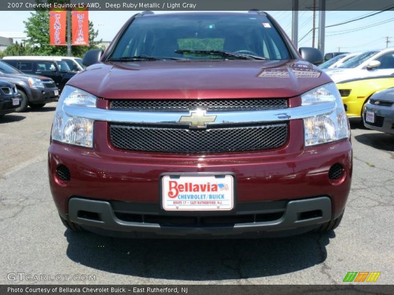 Deep Ruby Metallic / Light Gray 2007 Chevrolet Equinox LS AWD