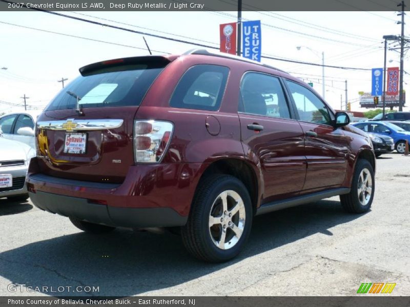 Deep Ruby Metallic / Light Gray 2007 Chevrolet Equinox LS AWD