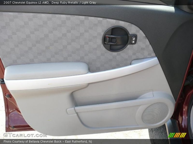 Deep Ruby Metallic / Light Gray 2007 Chevrolet Equinox LS AWD