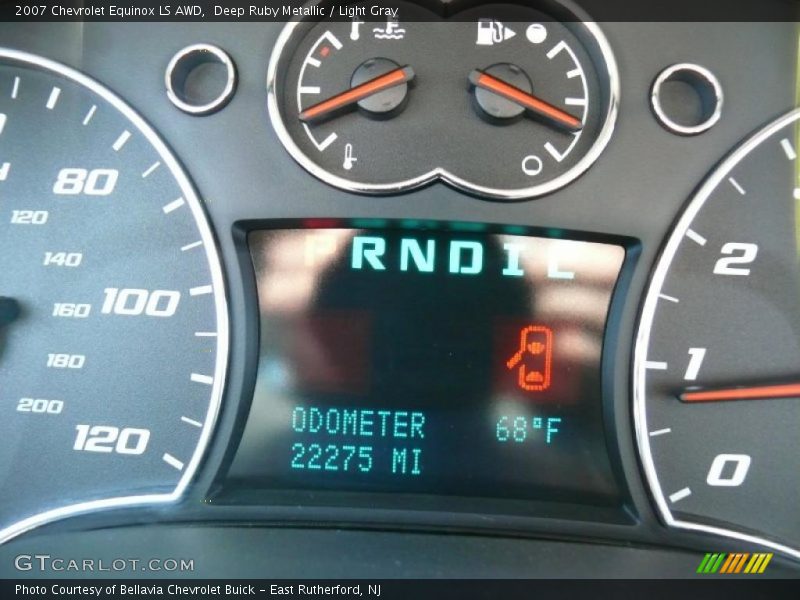 Deep Ruby Metallic / Light Gray 2007 Chevrolet Equinox LS AWD