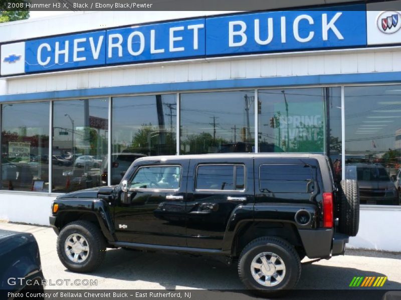 Black / Ebony Black/Pewter 2008 Hummer H3 X