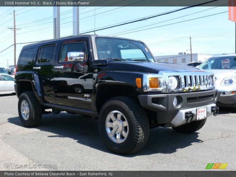 Black / Ebony Black/Pewter 2008 Hummer H3 X