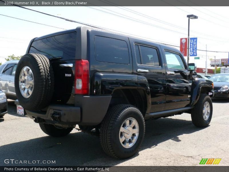 Black / Ebony Black/Pewter 2008 Hummer H3 X