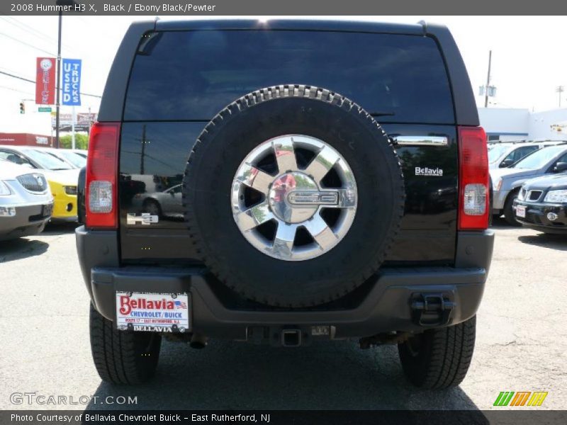 Black / Ebony Black/Pewter 2008 Hummer H3 X