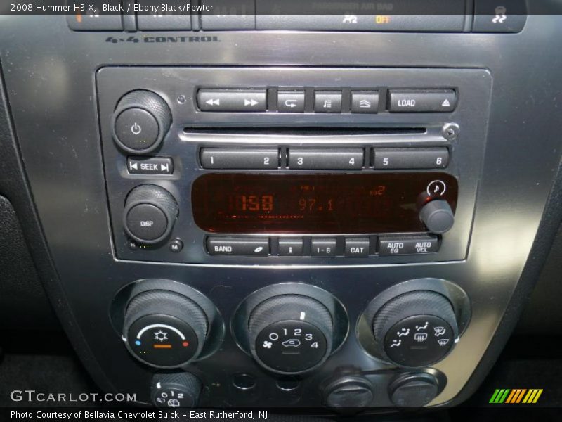 Black / Ebony Black/Pewter 2008 Hummer H3 X