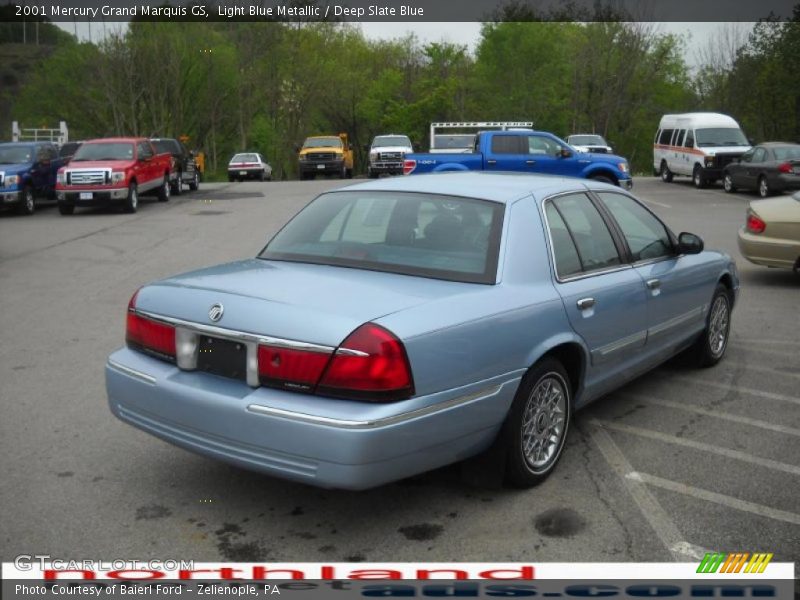 Light Blue Metallic / Deep Slate Blue 2001 Mercury Grand Marquis GS