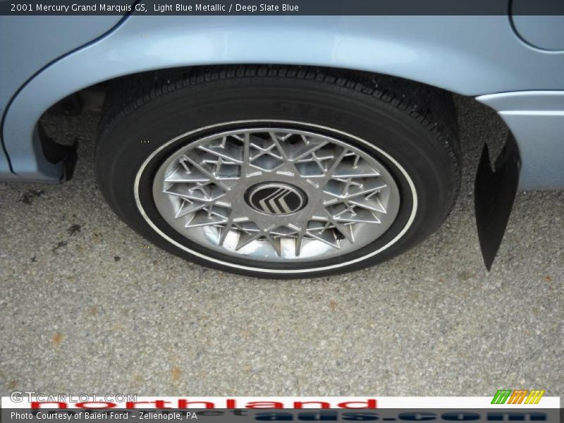 Light Blue Metallic / Deep Slate Blue 2001 Mercury Grand Marquis GS