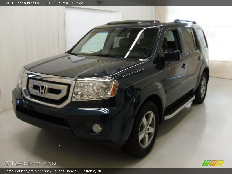 Bali Blue Pearl / Beige 2011 Honda Pilot EX-L