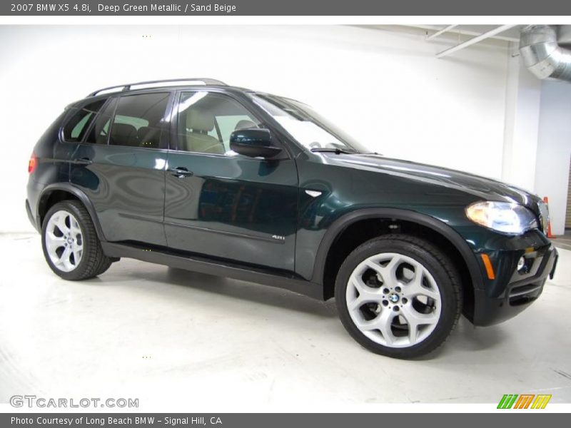 Deep Green Metallic / Sand Beige 2007 BMW X5 4.8i