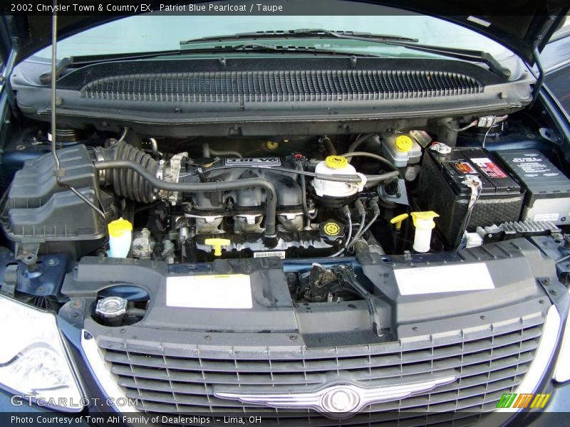 Patriot Blue Pearlcoat / Taupe 2002 Chrysler Town & Country EX