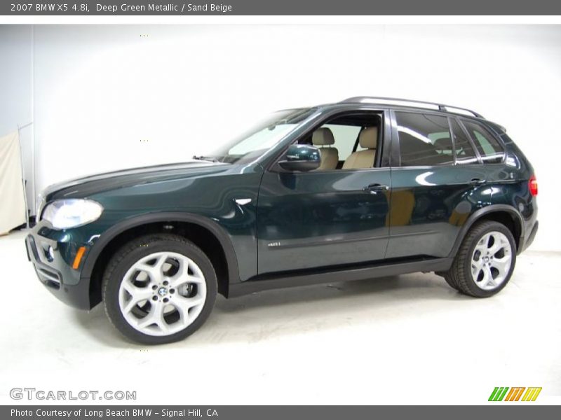 Deep Green Metallic / Sand Beige 2007 BMW X5 4.8i