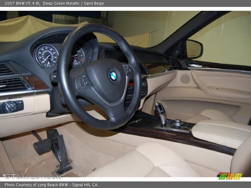 Deep Green Metallic / Sand Beige 2007 BMW X5 4.8i