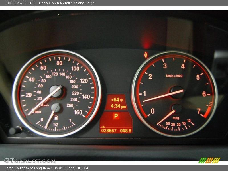 Deep Green Metallic / Sand Beige 2007 BMW X5 4.8i