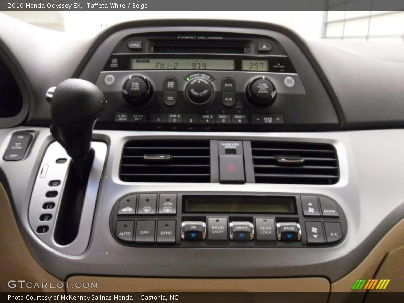 Taffeta White / Beige 2010 Honda Odyssey EX