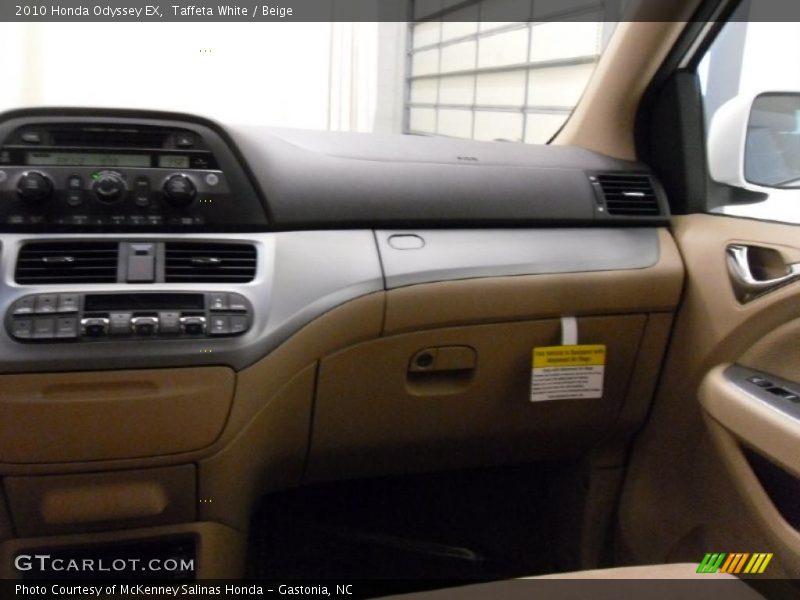 Taffeta White / Beige 2010 Honda Odyssey EX