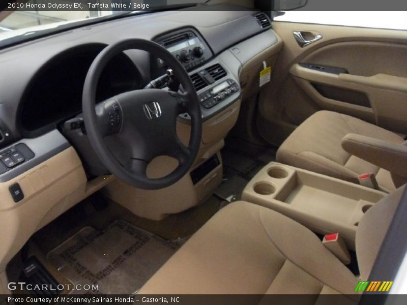 Taffeta White / Beige 2010 Honda Odyssey EX