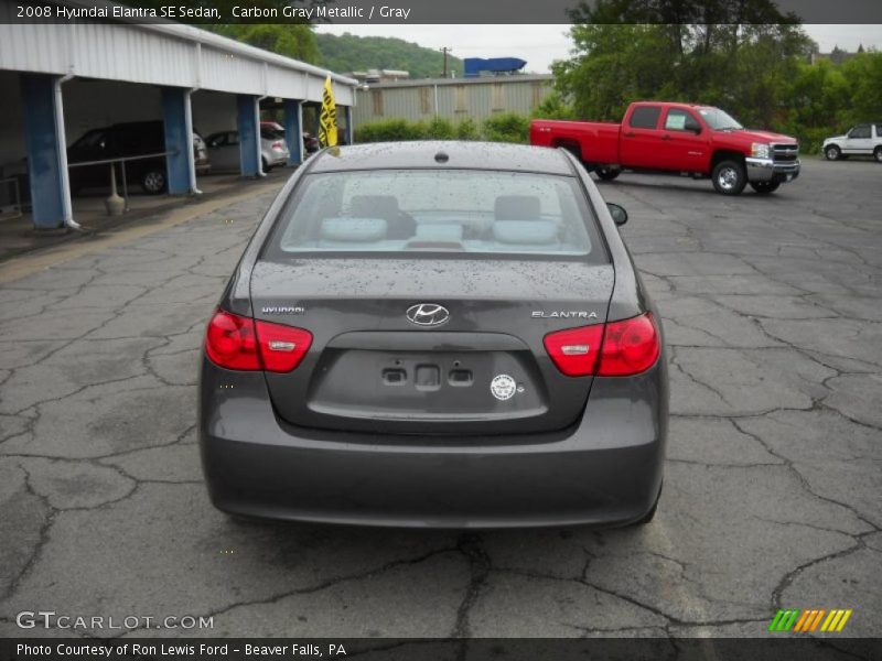 Carbon Gray Metallic / Gray 2008 Hyundai Elantra SE Sedan