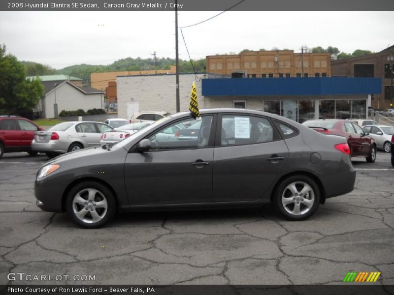 Carbon Gray Metallic / Gray 2008 Hyundai Elantra SE Sedan