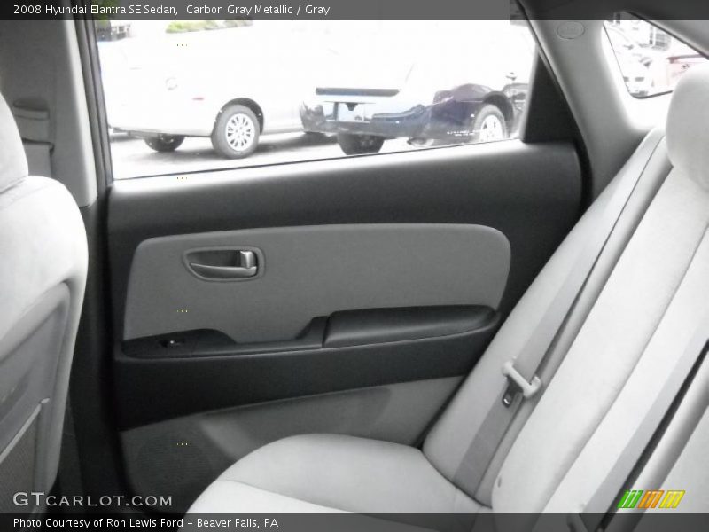 Carbon Gray Metallic / Gray 2008 Hyundai Elantra SE Sedan